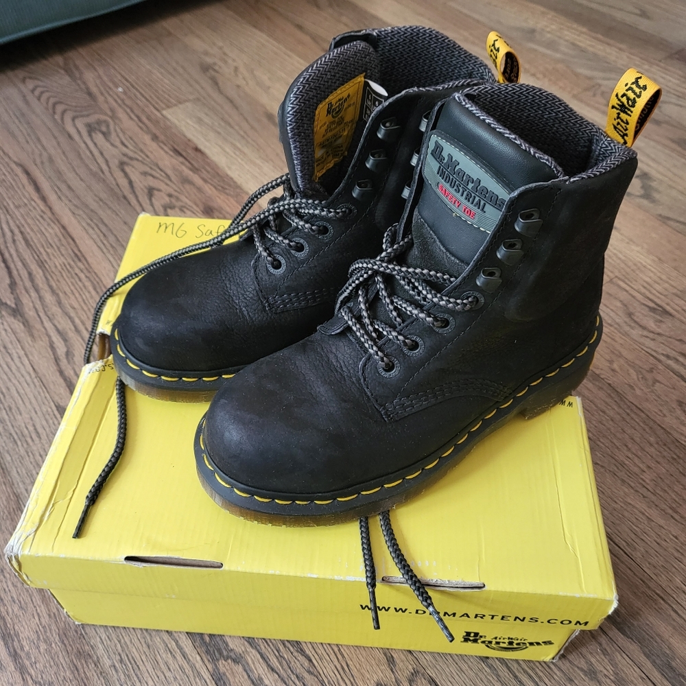 Dr Martens AirWave Steel Toe Combat Boots